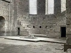 The apse of Hagia Irene without seats (April 2024)