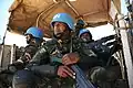 Bangladeshi peacekeepers of MONUSCO patrol around Bunia, DR Congo