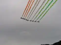 Italy, Frecce Tricolori fly over Rome during Festa della Repubblica (2006)