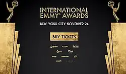 Promotional Poster for the 53rd International Emmy Awards.