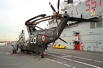 SH-3D/H Sea King on Italian aircraft carrier Giuseppe Garibaldi