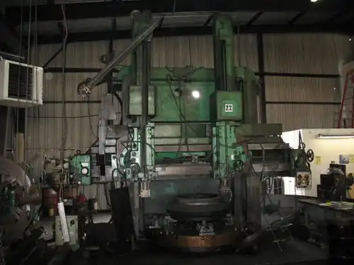CNC VTL, 88" (2235&nbsp;mm) Niles Vertical Turret Lathe, built mid-1950s