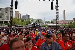 Crowd during the draft