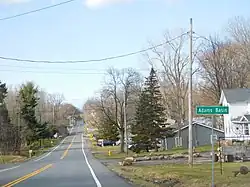 The hamlet of Adams Basin along CR&nbsp;212