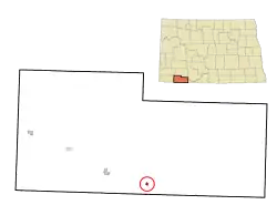 Location of Haynes, North Dakota