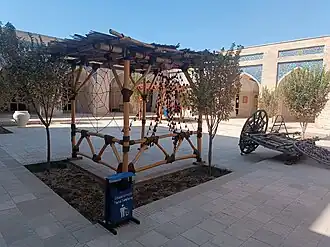 View of the courtyard of the mosque from the north-west side