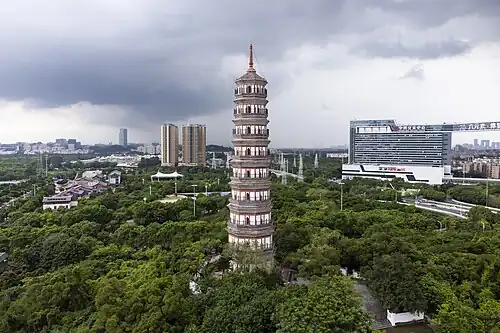 The Pazhou Pagoda in 2023