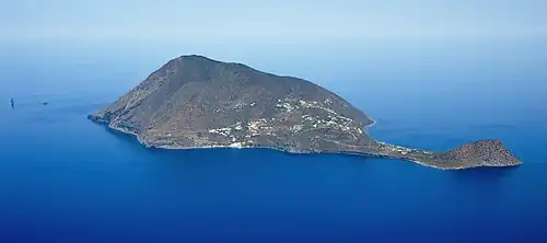 View of Alicudi and Filicudi