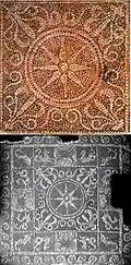 Ai- Khanoum mosaic (central detail in color).