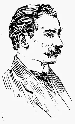 Stamatiad in an etching by Constantin Artachino, first published in 1920