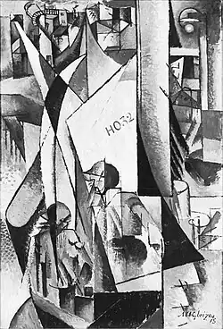 Albert Gleizes, 1913, Les Bateaux de pêche (Fischerboote), oil on canvas, 165 × 111&nbsp;cm, Tel Aviv Museum of Art