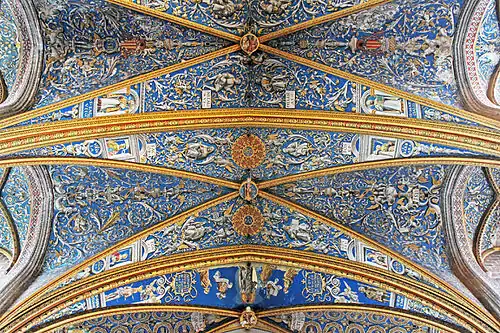 Renaissance scrolls in the Cathedral Basilica of Saint Cecilia, Albi, France, unknown painter, c.1480