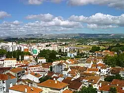 West side view of Candeeiros Range from Alcobaça