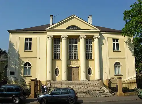 View of the front facade