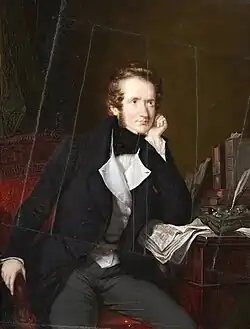 Portrait of Alfred de Vigny by Pierre Daubigny