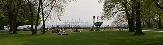 Image 13Altona Balkon, overlooking Hamburg Harbour at a height of 27&nbsp;m (89&nbsp;ft) above the Elbe (from List of parks and gardens in Hamburg)