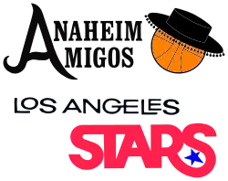Anaheim Amigos Los Angeles Stars Utah Stars logo