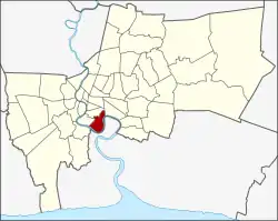 Khet location in Bangkok