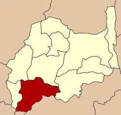 District location in Lopburi province