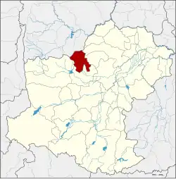 District location in Nakhon Ratchasima province