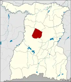 District location in Surin province