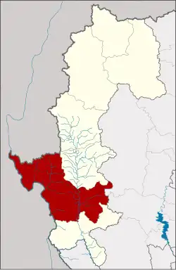 District location in Mae Hong Son province