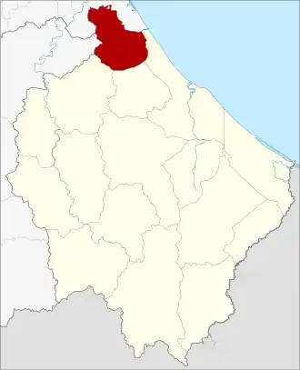District location in Narathiwat province