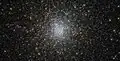 Globular clusters are denser and more spherical than open star clusters.[5]