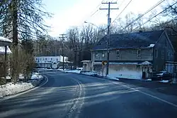 Southbound PA 191/PA 447 through Analomink