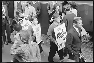 1965 protest in Sydney, Australia.