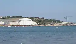 A view of Appledore Shipyard from the opposite side of the Torridge estuary