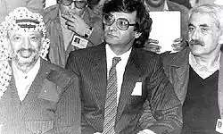 A picture for (left to right) Yasser Arafat, Mahmoud Darwish & George Habash taken in Syria circa 1980.