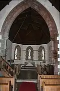t Nantgwyllt Church. Arch in the church -