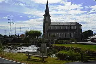 The Lagoin river at the church