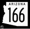 State Route 166 marker