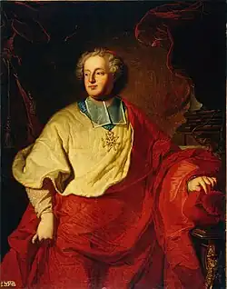 Armand Gaston Maximilien de Rohan-Soubise (1674–1749) Prince of Rohan, Prince of Soubise, Bishop of Strasbourg, Cardinal, member of the Académie Française, Grand Almoner of France