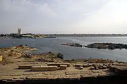 View of Aswan in Lake Nasser