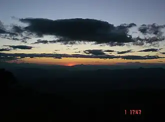Panorama of the municipality of La Palma from the mountains