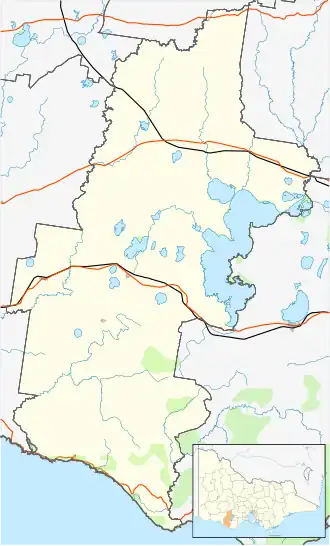 Simpson is located in Corangamite Shire