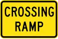 (W8-28) Crossing Ramp