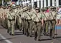 Soldiers on Anzac Day in Darwin, Northern Territory, 2018