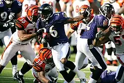 B.J. Sams against the Bengals