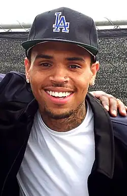 Chris Brown pictured in Kingston, Jamaica in 2013