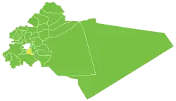 Location of Babbila Subdistrict within Rif Dimashq Governorate