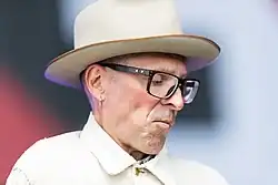 Dimkich playing with Bad Religion in 2018 at Rock am Ring