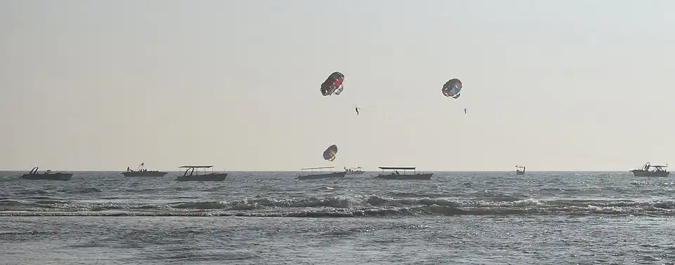 Parasailing in Baga Beach