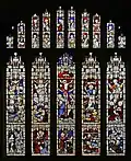 Window in the South Aisle Chapel showing Christ's Crucifixion and Resurrection