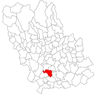 Location in Prahova County