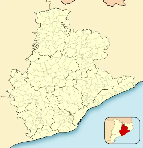 Santa Maria de Merlès is located in Province of Barcelona