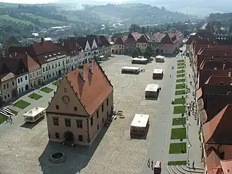 The Town Hall Square (Radničné námestie) in Bardejov